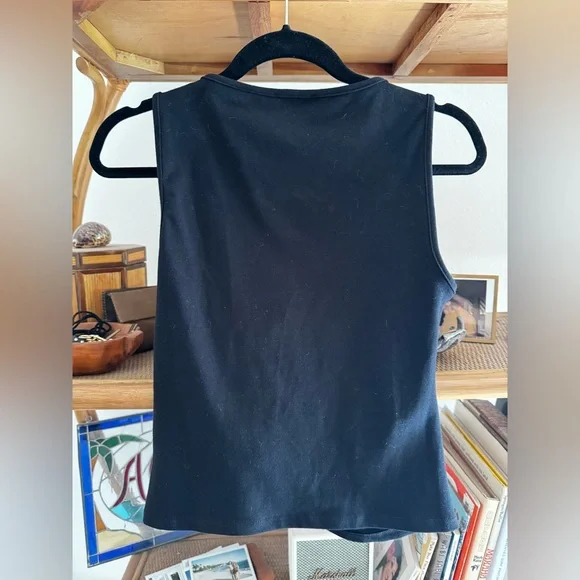 Reformation Tefi Knit Top S Black - Picture 2 of 5